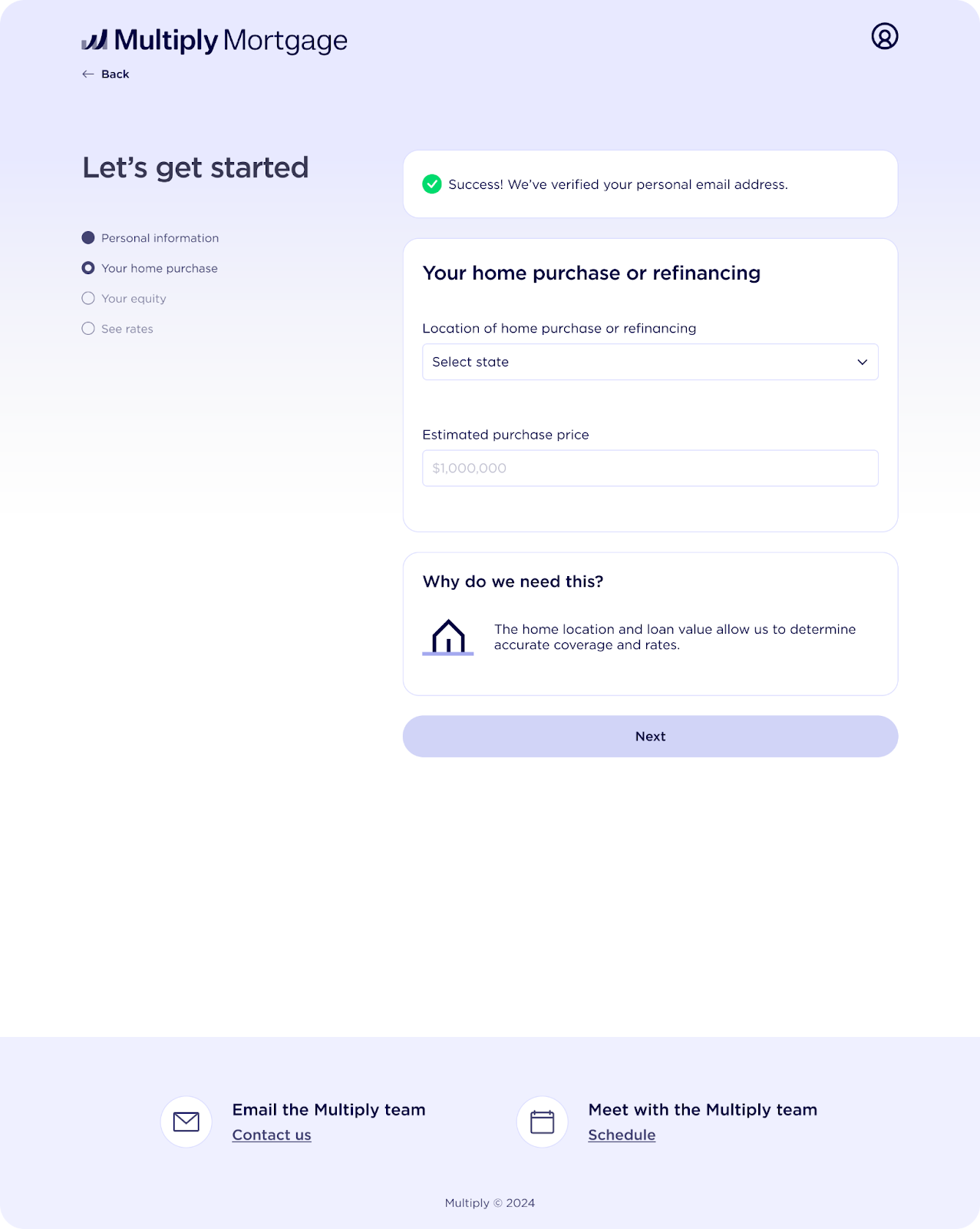 First version of the product